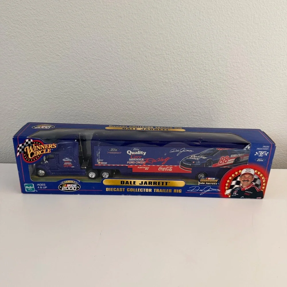 NASCAR 2000 Winners Circle Dale Jarrett 88 Ford Quality Care 1/64 Trailer Rig